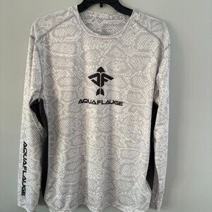 Aquaflauge Ghost Grouper Long Sleeve Performance Mesh Shirt - Men's